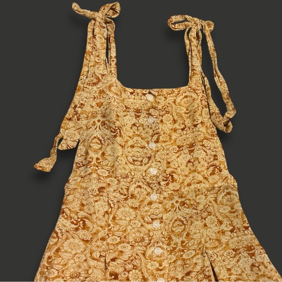 Free People Tan Floral Jumpsuit - Picture 5 of 5